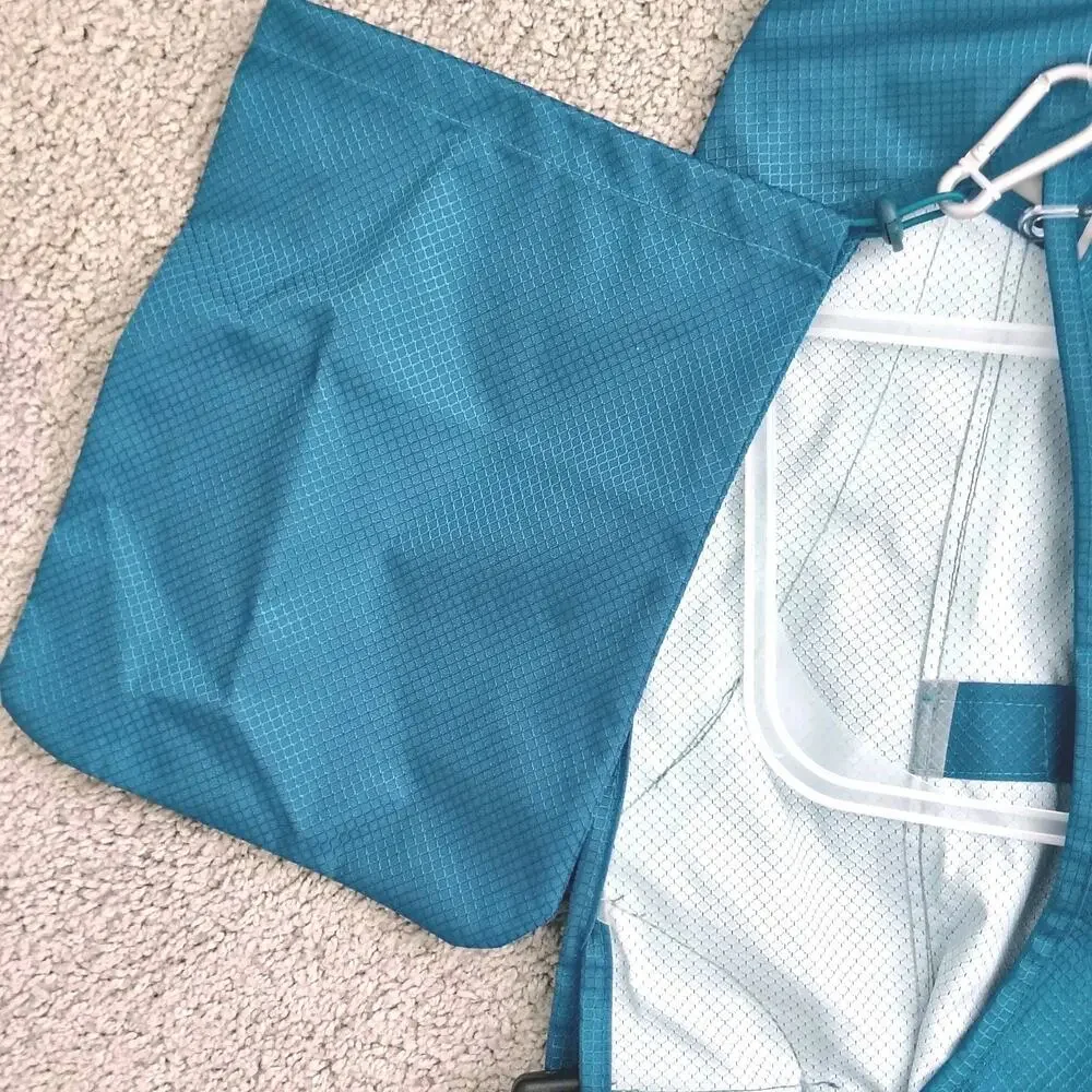 Arcadia Trail XL Teal Reflective Raincoat Jacket For Dogs 33-39